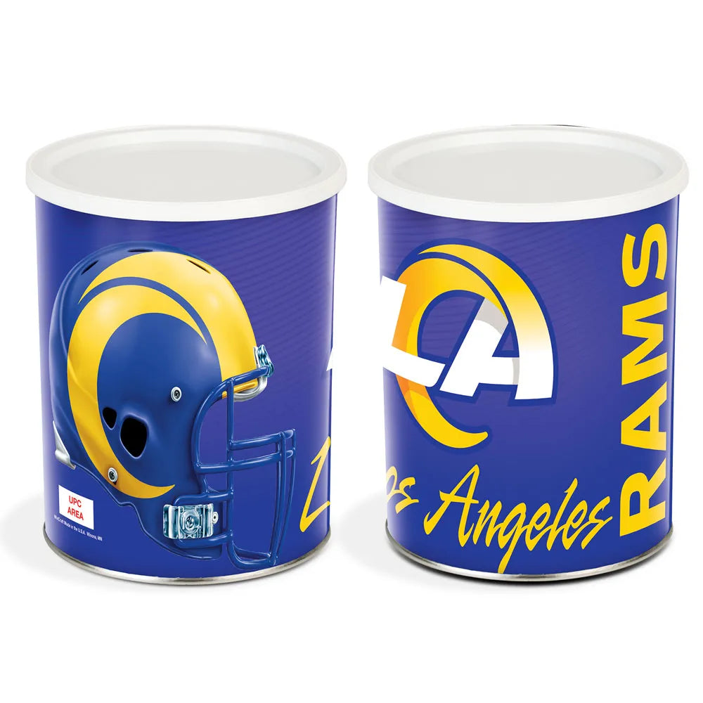 NFL-LA Rams 1 Gallon Tin + Popcorn Selections – Pop Heaven