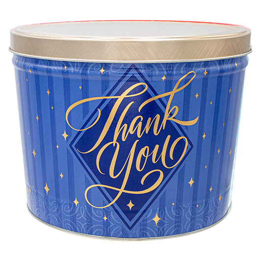 Thank You 2 Gallon Tin + Popcorn Selections